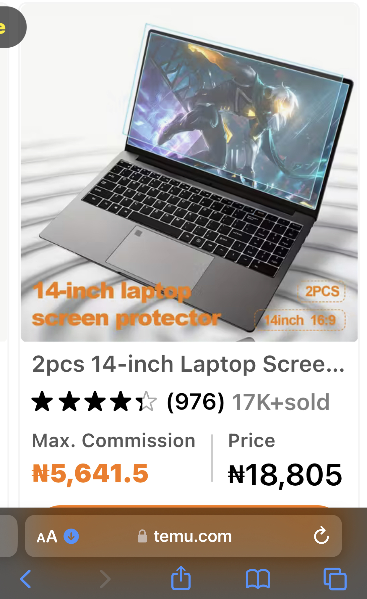 Laptop Screen Protector